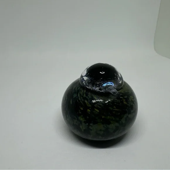Very Rare Signed Oiva Toikka Nuutajarvi Finland small glass bird Goldcrest